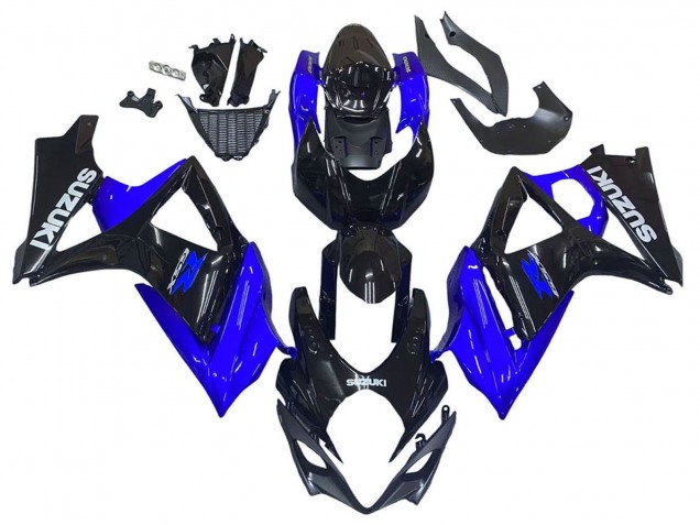 Blue Glossy Black 2007-2008 Suzuki GSXR 1000 Motorcycle Fairing Kits
