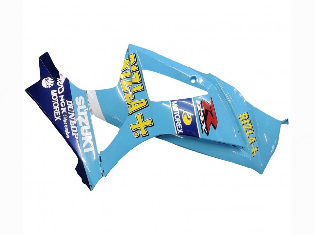 Light Blue Yellow Black Motul Rizla 2007-2008 Suzuki GSXR 1000 Motorcycle Fairings