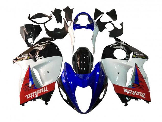 White Blue Red Makita Black 1996-2007 Suzuki GSXR 1300 Hayabusa Motorcycle Fairings