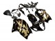 Glossy Black Gold Hayabusa 1996-2007 Suzuki GSXR 1300 Hayabusa Motorcycle Fairings