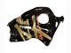 Glossy Black Gold Hayabusa 1996-2007 Suzuki GSXR 1300 Hayabusa Motorcycle Fairings