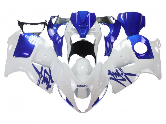 White Blue Hayabusa 1996-2007 Suzuki GSXR 1300 Hayabusa Motorcycle Fairings