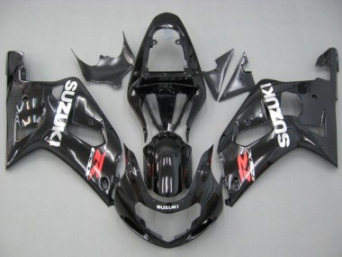 Glossy Black Red White 2001-2003 Suzuki GSXR 600 / GSXR 750 Motorcycle Fairings