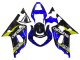 Blue Yellow Glossy Black 2001-2003 Suzuki GSXR 600 / GSXR 750 Motorcycle Fairings