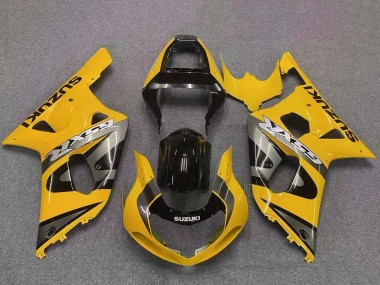 Yellow Grey Glossy Black 2001-2003 Suzuki GSXR 600 / GSXR 750 Motorcycle Fairing
