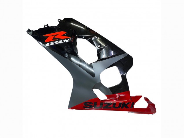 Black Grey Red 2004-2005 Suzuki GSXR 600 / GSXR 750 Motorcycle Fairings