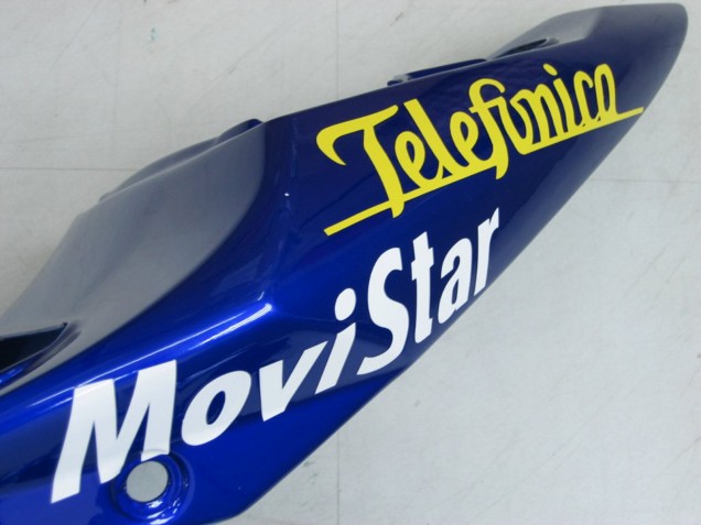 Blue White Yellow Green Telefonica Motul MoviStar 2004-2005 Suzuki GSXR 600 / GSXR 750 Motorcycle Fairings
