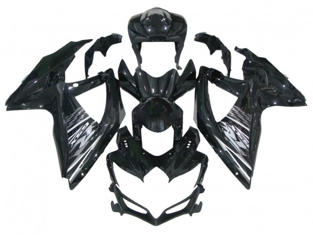 Glossy Black Grey White 2006-2007 Suzuki GSXR 600 / GSXR 750 Motorcycle Fairings