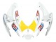 White Red Yellow Motul 2006-2007 Suzuki GSXR 600 / GSXR 750 Motorcycle Fairings