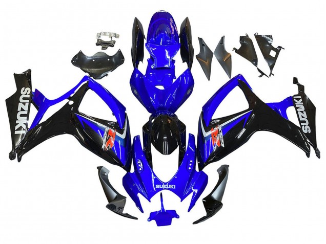 Blue Black Red 2006-2007 Suzuki GSXR 600 / GSXR 750 Motorcycle Fairings