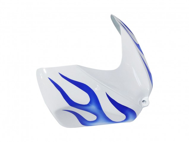 White Blue Flame 2006-2007 Suzuki GSXR 600 / GSXR 750 Motorcycle Fairings