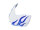 White Blue Flame 2006-2007 Suzuki GSXR 600 / GSXR 750 Motorcycle Fairings