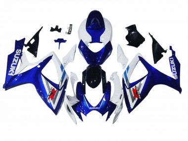 White Blue Glossy Black Red 2006-2007 Suzuki GSXR 600 / GSXR 750 Motorcycle Fairings