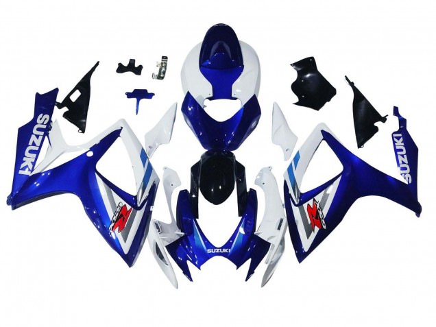 White Blue Glossy Black Red 2006-2007 Suzuki GSXR 600 / GSXR 750 Motorcycle Fairings