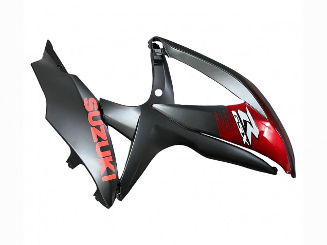 Matte Black Red 2008-2010 Suzuki GSXR 600 / GSXR 750 Motorcycle Fairings
