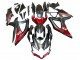 Matte Black Red 2008-2010 Suzuki GSXR 600 / GSXR 750 Motorcycle Fairings