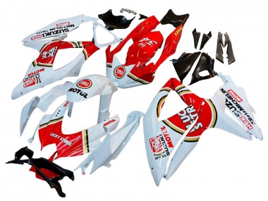 White Red Motul Lucky Strike 2008-2010 Suzuki GSXR 600 / GSXR 750 Motorcycle Fairings