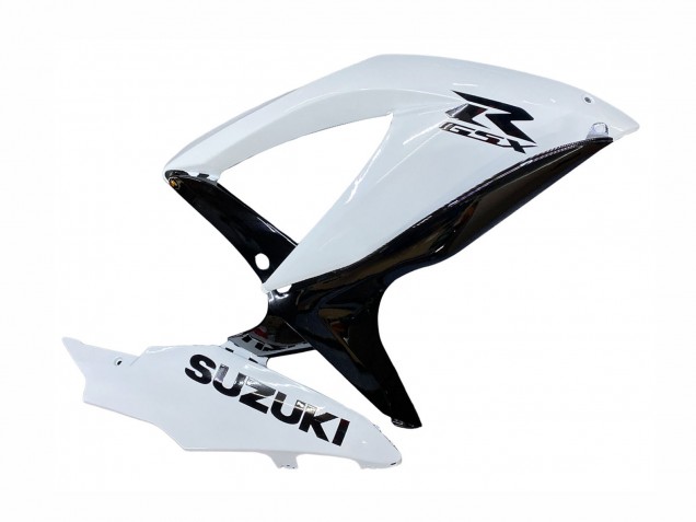 White Black 2008-2010 Suzuki GSXR 600 / GSXR 750 Motorcycle Fairing