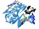 Blue Yellow Rizla 2008-2010 Suzuki GSXR 600 / GSXR 750 Motorcycle Fairings