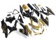 Matte Black White Gold 2008-2010 Suzuki GSXR 600 / GSXR 750 Motorcycle Fairings