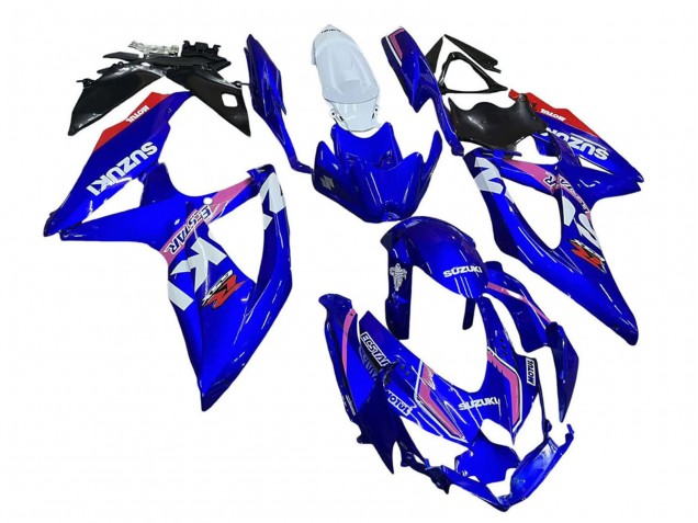 White Blue Pink Ecstar Motul 2008-2010 Suzuki GSXR 600 / GSXR 750 Motorcycle Fairings