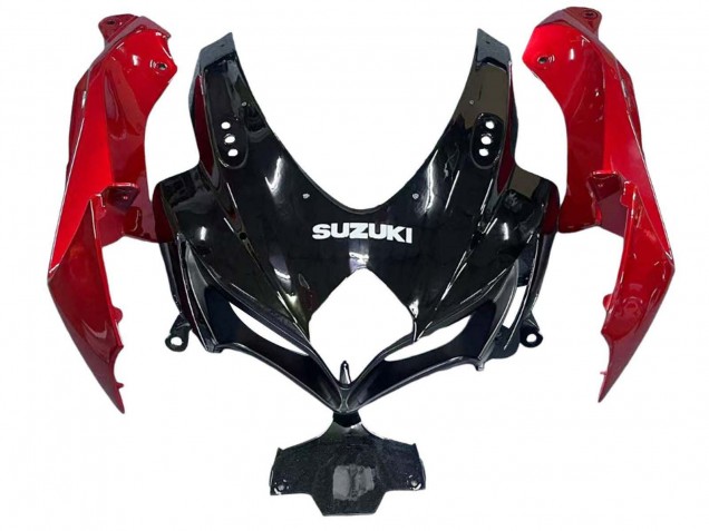 Red Glossy Black 2008-2010 Suzuki GSXR 600 / GSXR 750 Motorcycle Fairings