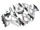 Silver Matte Black 2008-2010 Suzuki GSXR 600 / GSXR 750 Motorcycle Fairings