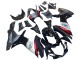 Glossy Black Forged Carbon Fiber Silver Red 2011-2024 Suzuki GSXR 600 / GSXR 750 Motorcycle Fairings