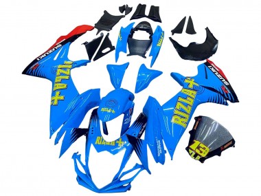 Blue Gold Red Black Rizla 2011-2024 Suzuki GSXR 600 / GSXR 750 Motorcycle Fairings