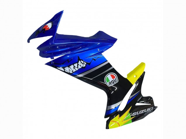 Blue Yellow 2011-2024 Suzuki GSXR 600 / GSXR 750 Motorcycle Fairings