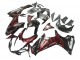 Glossy Black Red Flame 2011-2024 Suzuki GSXR 600 / GSXR 750 Motorcycle Fairings