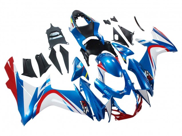 Blue White Red 2011-2024 Suzuki GSXR 600 / GSXR 750 Motorcycle Fairings