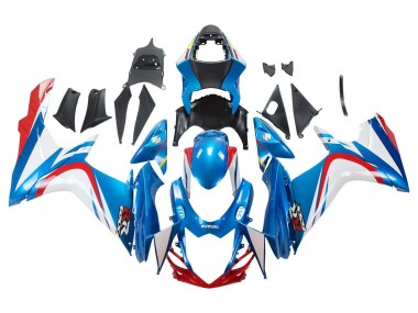 Blue White Red 2011-2024 Suzuki GSXR 600 / GSXR 750 Motorcycle Fairings