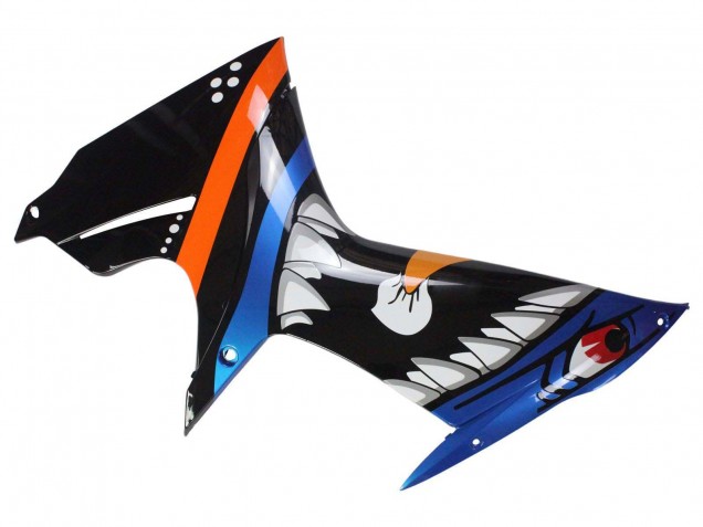 Light Blue Orange Black White Shark 46 2011-2024 Suzuki GSXR 600 / GSXR 750 Motorcycle Fairings