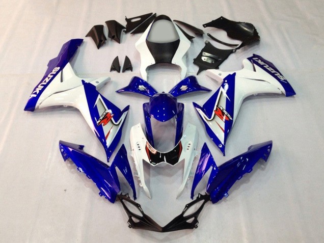 Blue White 2011-2024 Suzuki GSXR 600 / GSXR 750 Motorcycle Fairings