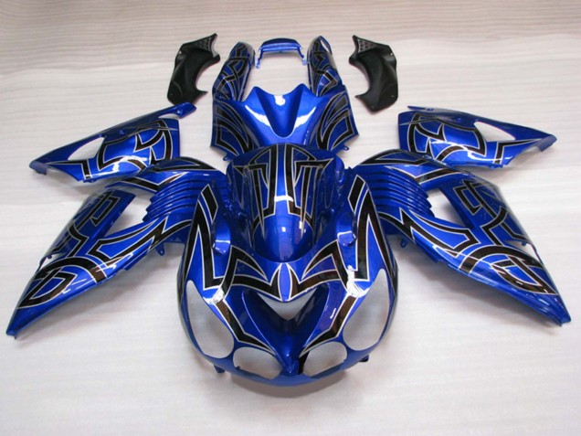 Blue Black 2011-2024 Suzuki GSXR 600 / GSXR 750 Motorcycle Fairings
