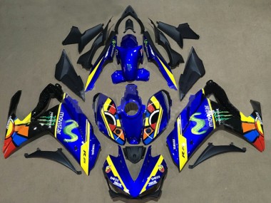 Blue Yellow Red Black Green Monster 2015-2018 Yamaha YZF R3/R25 Motorcycle Fairings