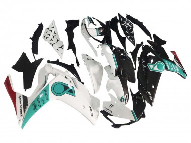 White Green Glossy Black 2015-2018 Yamaha YZF R3/R25 Motorcycle Fairings