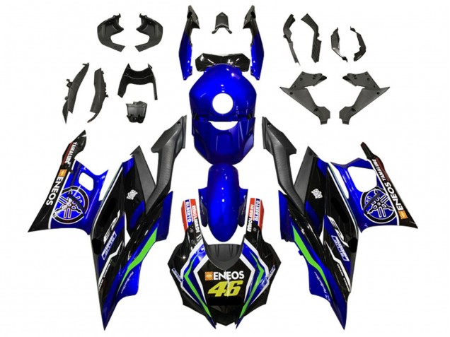 Blue White Green Black ENEOS 46 2019-2021 Yamaha YZF R3/R25 Motorcycle Fairings