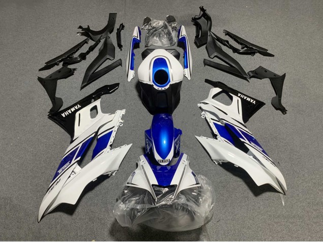 White Blue Black Yamalube 2019-2021 Yamaha YZF R3/R25 Motorcycle Fairings