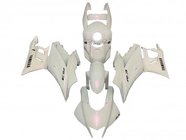 White 2019-2021 Yamaha YZF R3/R25 Motorcycle Fairings