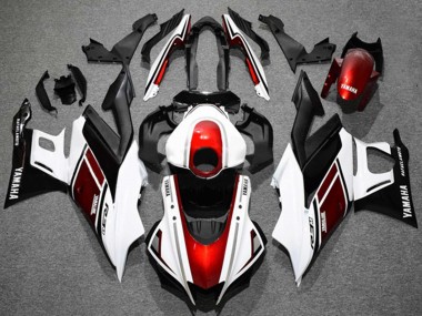 White Red Black 2019-2021 Yamaha YZF R3/R25 Motorcycle Fairings