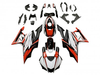 White Red Black 2019-2021 Yamaha YZF R3/R25 Motorcycle Fairing