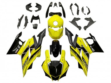 Yellow Black Carbon Fiber 2019-2021 Yamaha YZF R3/R25 Motorcycle Fairings