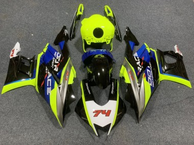 Neon Green Blue Glossy Black 74 2022-2024 Yamaha YZF R3/R25 Motorcycle Fairings