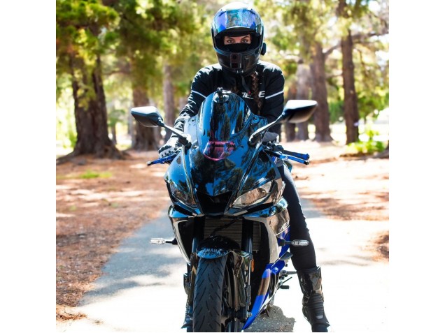 Blue Glossy Black 2022-2024 Yamaha YZF R3/R25 Motorcycle Fairings