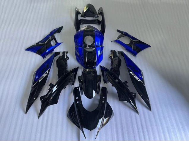 Blue Glossy Black 2022-2024 Yamaha YZF R3/R25 Motorcycle Fairings