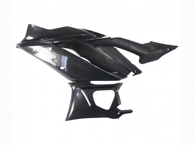 Black Carbon Fiber Style Silver Blue 2022-2024 Yamaha YZF R3/R25 Motorcycle Fairings