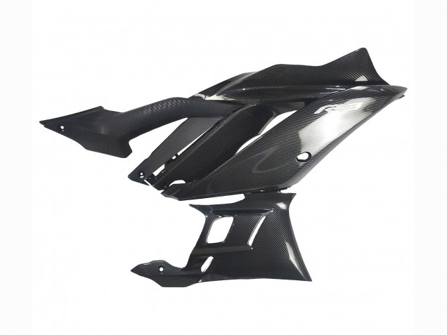 Black Carbon Fiber Style Silver Blue 2022-2024 Yamaha YZF R3/R25 Motorcycle Fairings