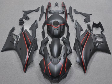 Matte Black Red 2022-2024 Yamaha YZF R3/R25 Motorcycle Fairings